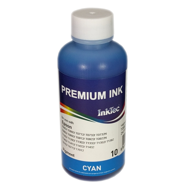 Чернила InkTec (E0013) для Epson Stylus SX425/T26/TX419, Пигм., C, 0,1 л. (ориг.фасовка)