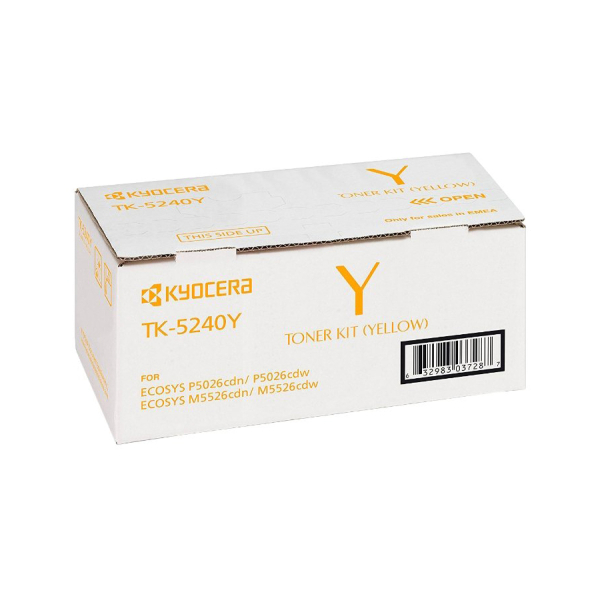 Тонер-картридж TK-5240Y Kyocera Mita P5026cdn/cdw, M5526cdn/cdw, 3К (О) жёлтый 1T02R7ANL0