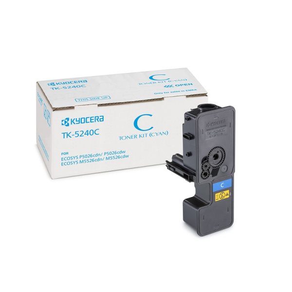 Тонер-картридж TK-5240C Kyocera Mita P5026cdn/cdw, M5526cdn/cdw, 3К (О) голубой 1T02R7CNL0