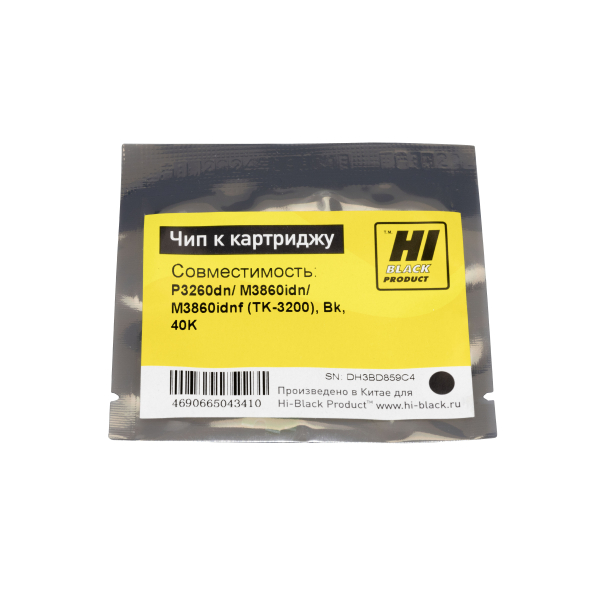 Чип Hi-Black к картриджу Kyocera ECOSYS P3260dn/ M3860idn/ M3860idnf  (TK-3200), Bk, 40K