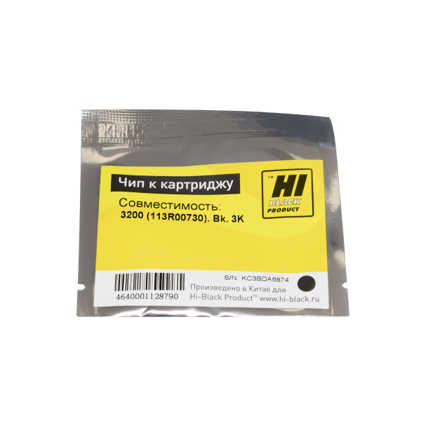 Чип Hi-Black к картриджу Xerox Phaser 3200 (113R00730), Bk, 3K