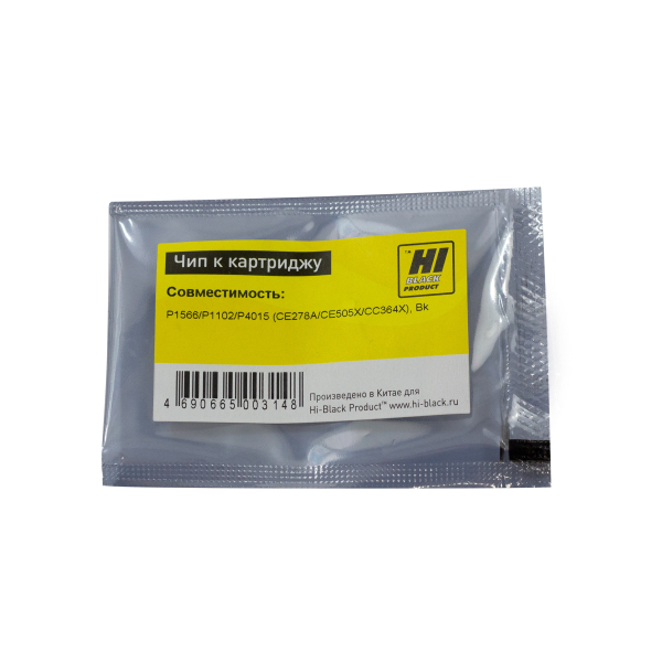 Чип Hi-Black к картриджу HP LJ Pro P1566/P1102/P4015 (CE278A/CE505X/CC364X), Bk