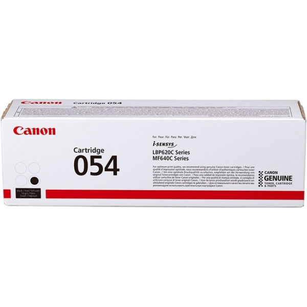 Тонер-картридж 054 BK для Canon LBP62x/MF64x, 1,5К, черный, (О), 3024C002
