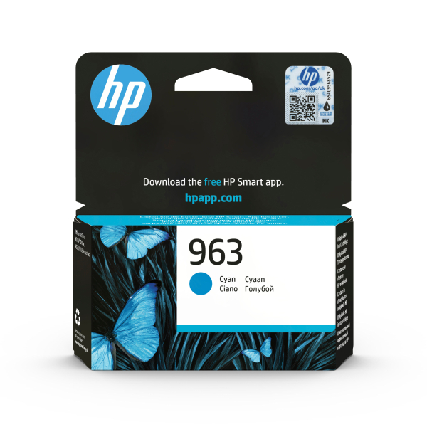 Картридж 963 для HP OfficeJet Pro 901x/902x/HP, 0,7К (О) голубой 3JA23AE