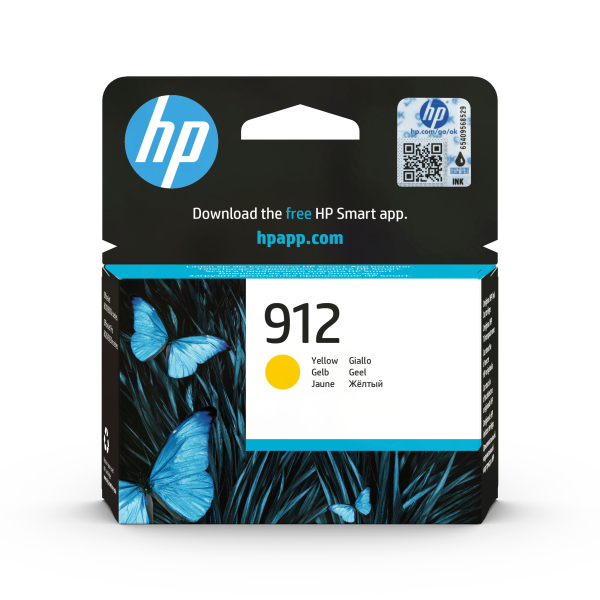 Картридж струйный 912 для HP OfficeJet 801x/802x, 315стр. (О) жёлтый 3YL79AE