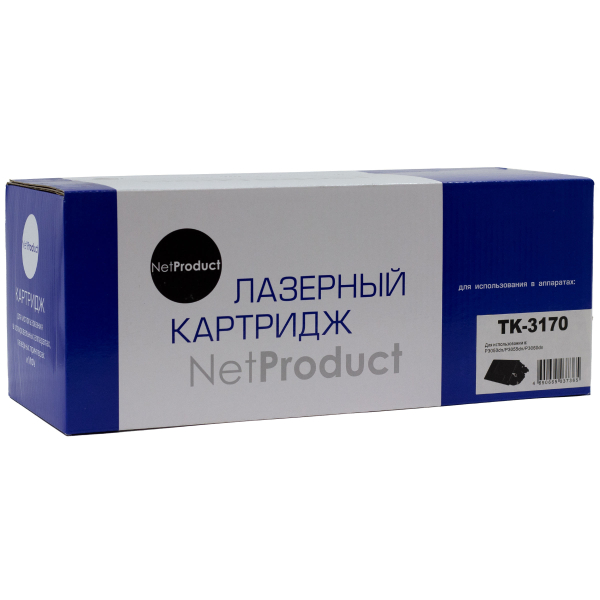 Тонер-картридж NetProduct (N-TK-3170) для Kyocera P3050dn/P3055dn/P3060dn, 15,5K, с/ч