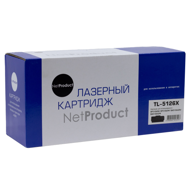 Тонер-картридж NetProduct (N-TL-5126X) для Pantum BP5106DN/BP5106DW/BM5106ADN/BM5106ADW, 15К
