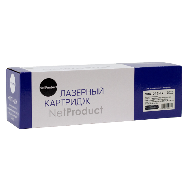 Картридж NetProduct (N-№045H Y) для Canon LBP-611/613/MF631/633/635, Y, 2,2K