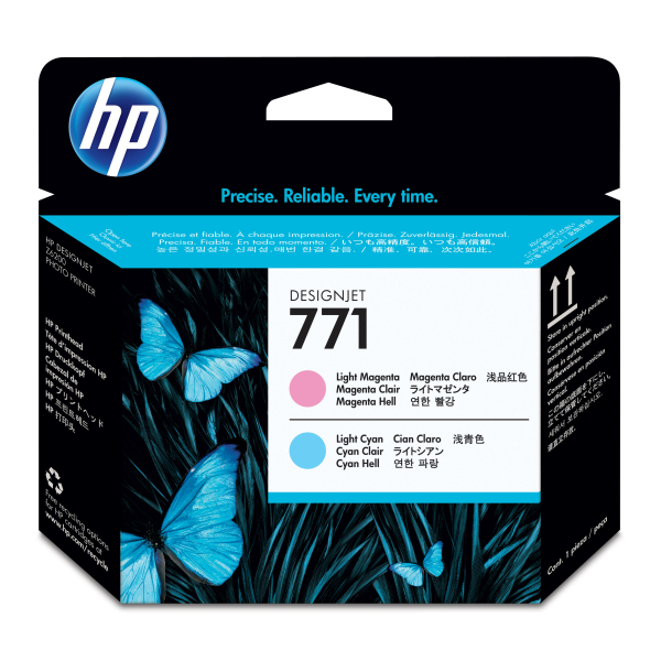 Печатающая головка HP 771 для HP DJ Z6200 (О) CE019A светло-голубой/светло-пурпурный