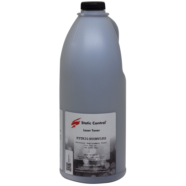 Тонер Static Control для Kyocera ECOSYS P3055/P3060/M3660 (TK-3190), KYTK3190UNV1KG, 1 кг, флакон