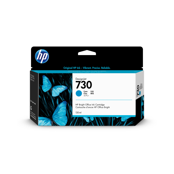 Картридж 730 для HP DJ T1700, 130мл (О) голубой P2V62A