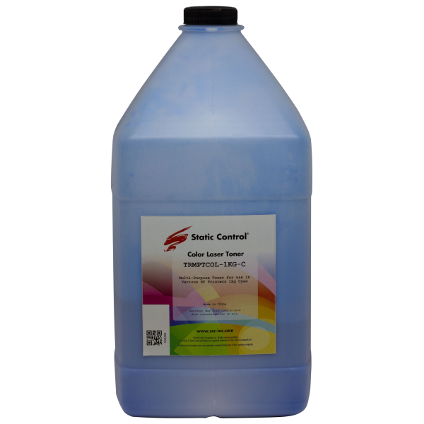 Тонер Static Control Универсальный для HP CLJ CP1515/ Canon MF-8330, C, 1 кг, флакон