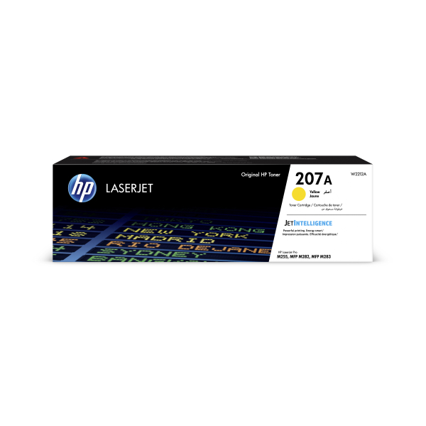 Картридж лазерный HP 207A для HP M255/MFP M282/M283, 1,25К (О) жёлтый W2212A