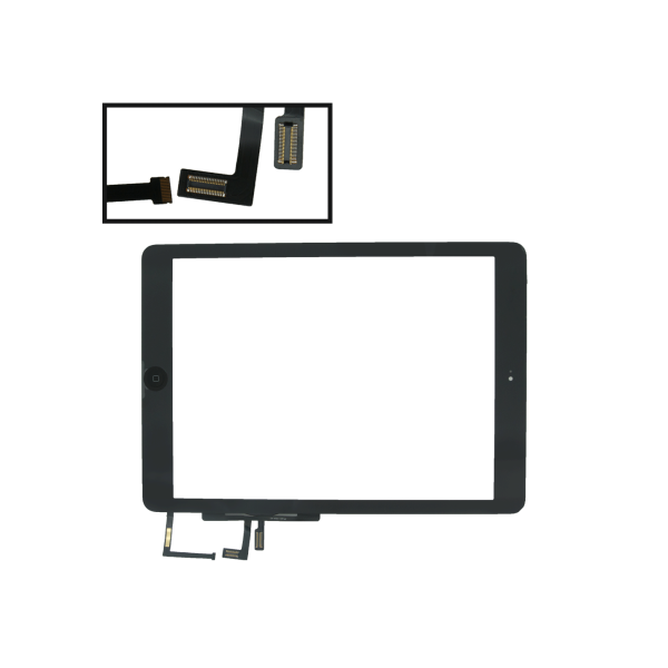 Тачскрин для iPad Air+кнопка HOME (черный)