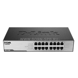 Аренда коммутатора D-Link DES-1016D/I1A Неуправляемый коммутатор с 16 портами 10/100Base-TX